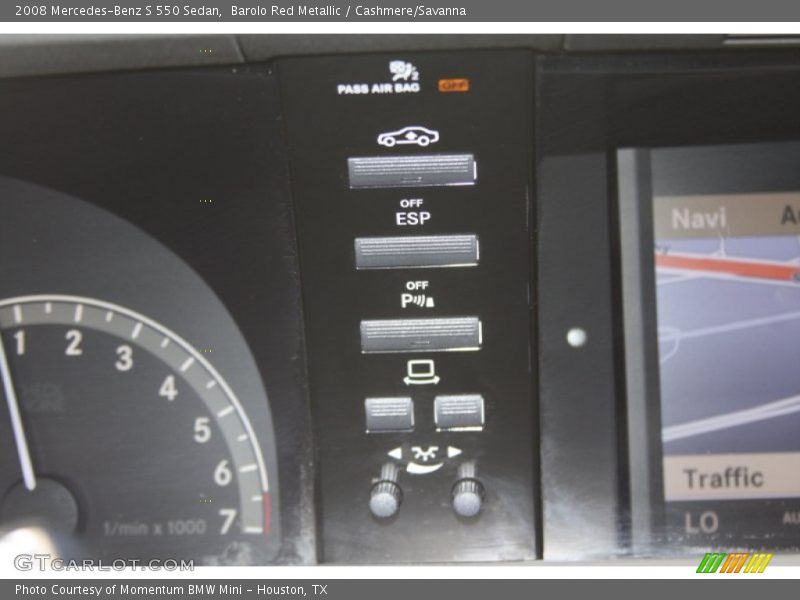 Barolo Red Metallic / Cashmere/Savanna 2008 Mercedes-Benz S 550 Sedan