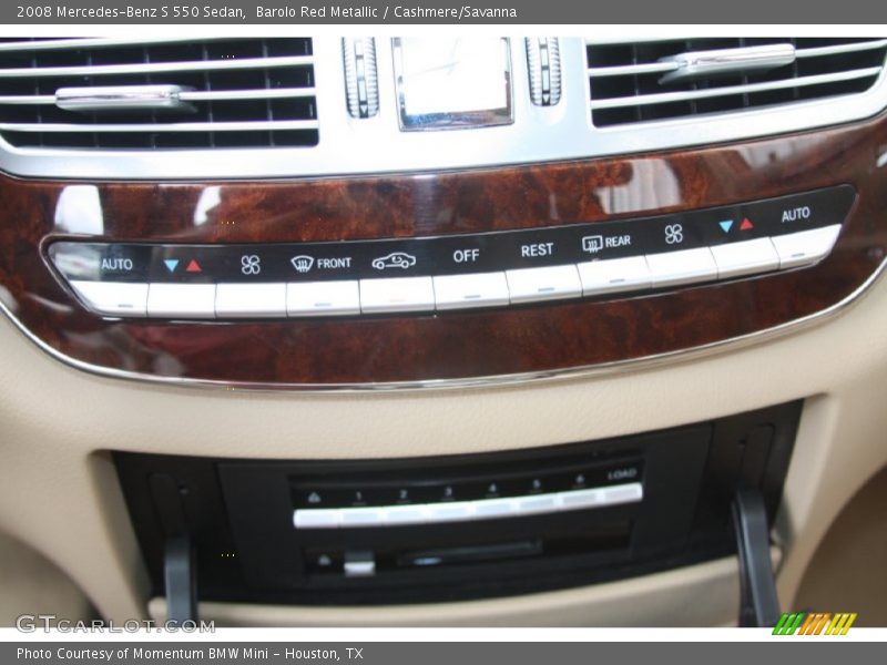 Controls of 2008 S 550 Sedan