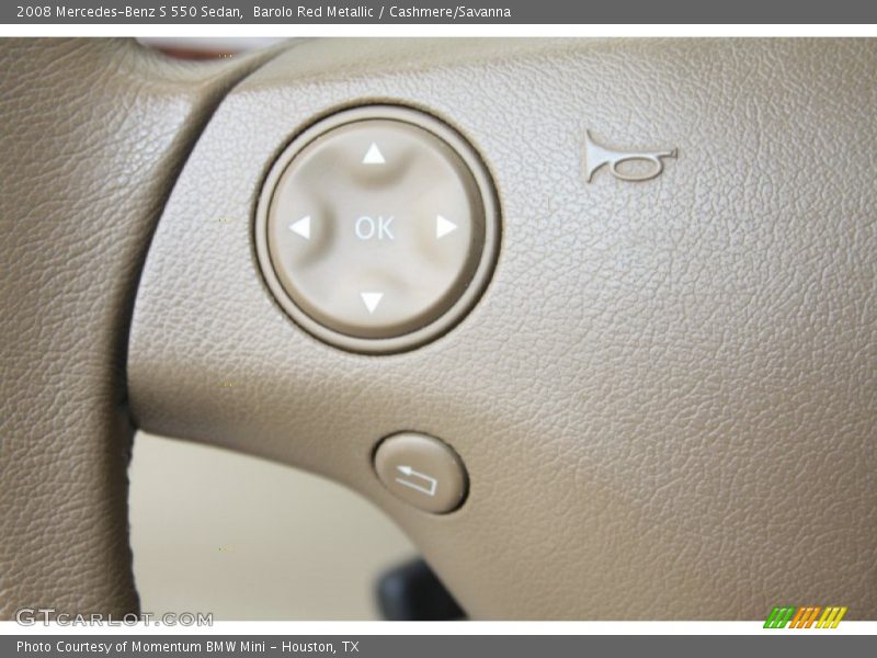Barolo Red Metallic / Cashmere/Savanna 2008 Mercedes-Benz S 550 Sedan