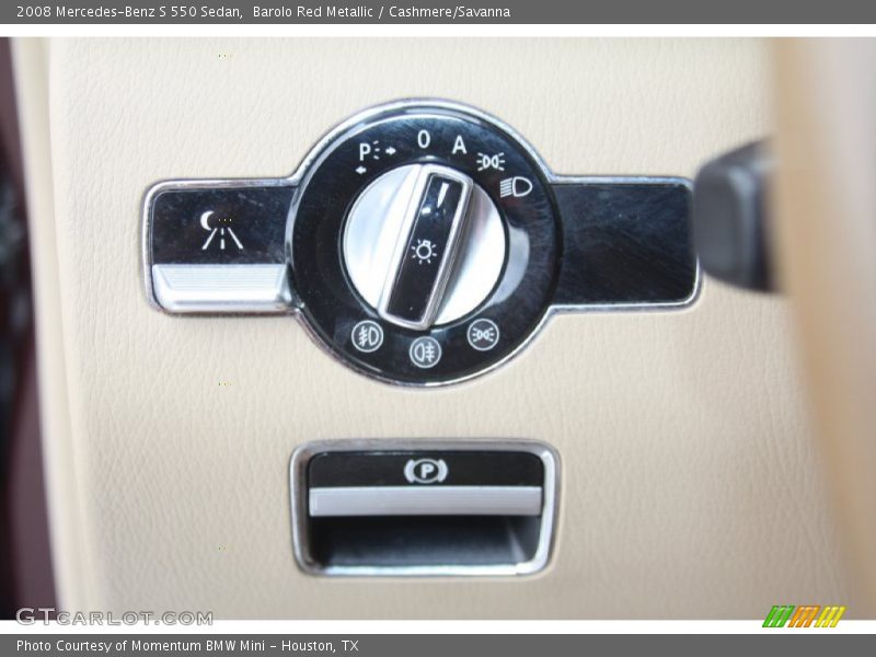 Controls of 2008 S 550 Sedan
