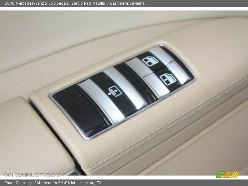 Barolo Red Metallic / Cashmere/Savanna 2008 Mercedes-Benz S 550 Sedan