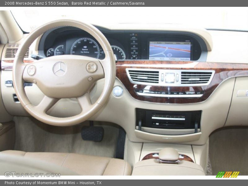 Dashboard of 2008 S 550 Sedan
