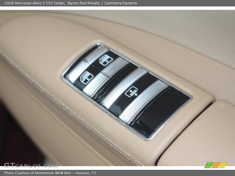 Barolo Red Metallic / Cashmere/Savanna 2008 Mercedes-Benz S 550 Sedan