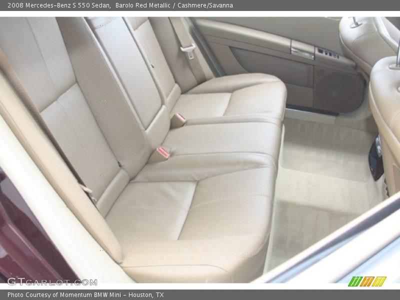 Barolo Red Metallic / Cashmere/Savanna 2008 Mercedes-Benz S 550 Sedan