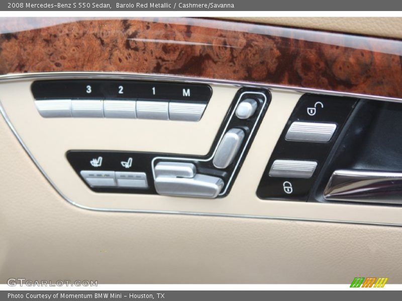 Barolo Red Metallic / Cashmere/Savanna 2008 Mercedes-Benz S 550 Sedan