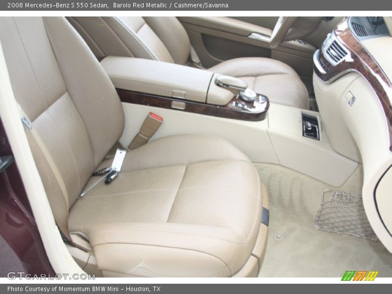 Barolo Red Metallic / Cashmere/Savanna 2008 Mercedes-Benz S 550 Sedan