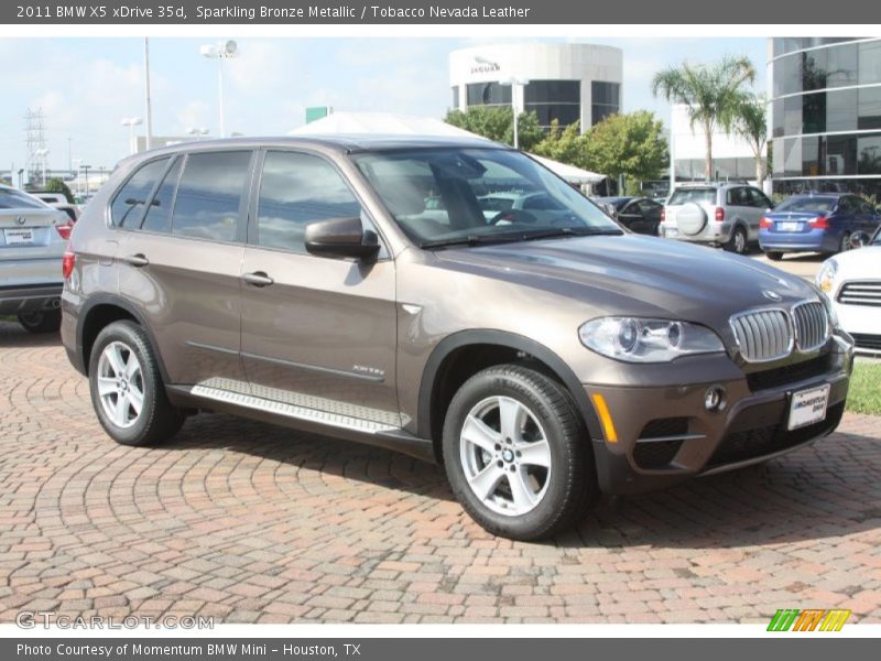 Sparkling Bronze Metallic / Tobacco Nevada Leather 2011 BMW X5 xDrive 35d