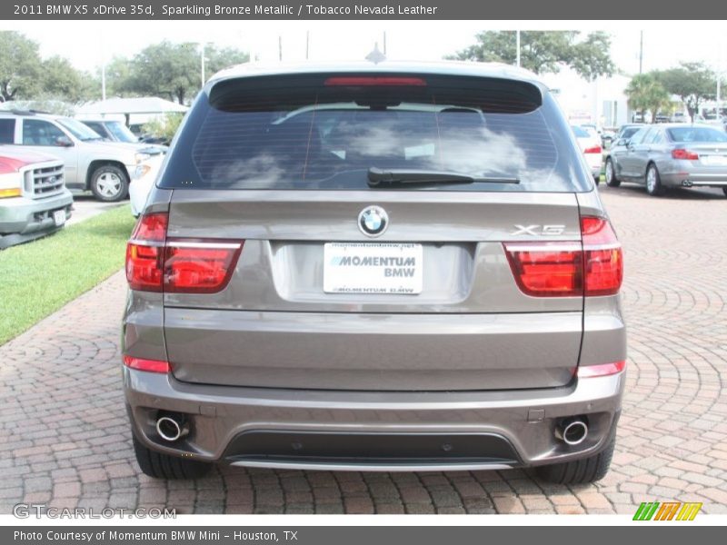 Sparkling Bronze Metallic / Tobacco Nevada Leather 2011 BMW X5 xDrive 35d