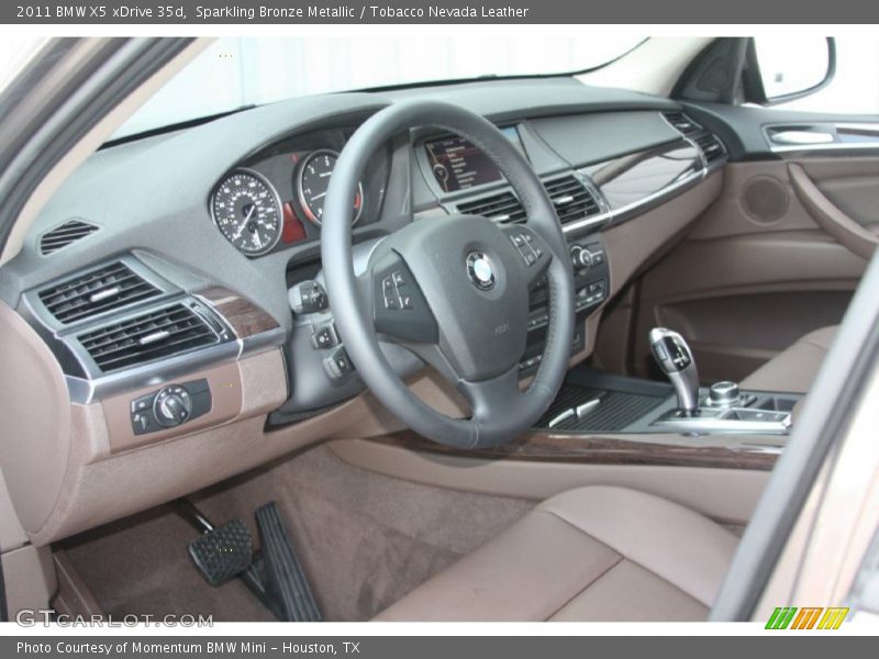 Sparkling Bronze Metallic / Tobacco Nevada Leather 2011 BMW X5 xDrive 35d