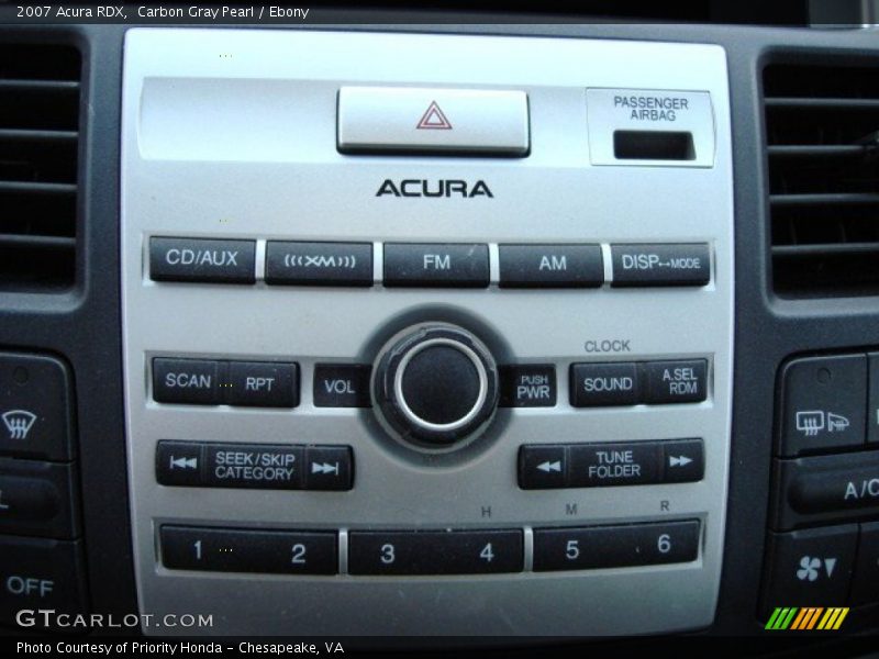 Carbon Gray Pearl / Ebony 2007 Acura RDX