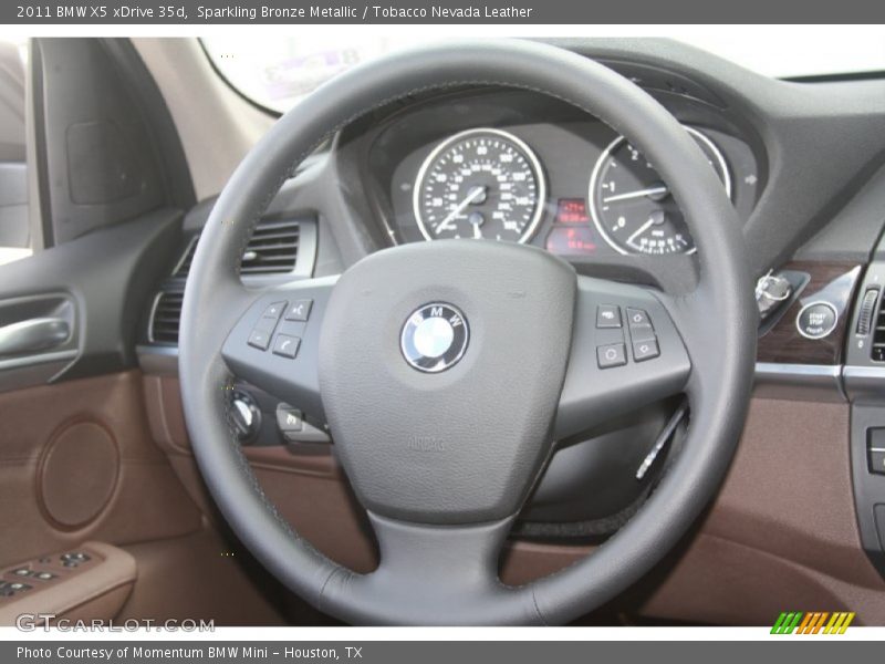 Sparkling Bronze Metallic / Tobacco Nevada Leather 2011 BMW X5 xDrive 35d