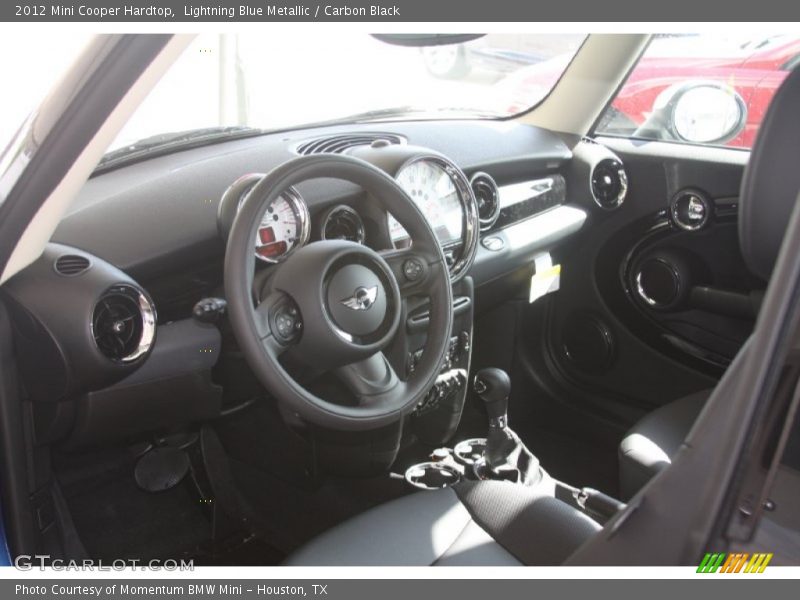 Lightning Blue Metallic / Carbon Black 2012 Mini Cooper Hardtop