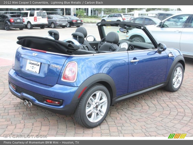 Lightning Blue Metallic / Carbon Black 2012 Mini Cooper S Convertible