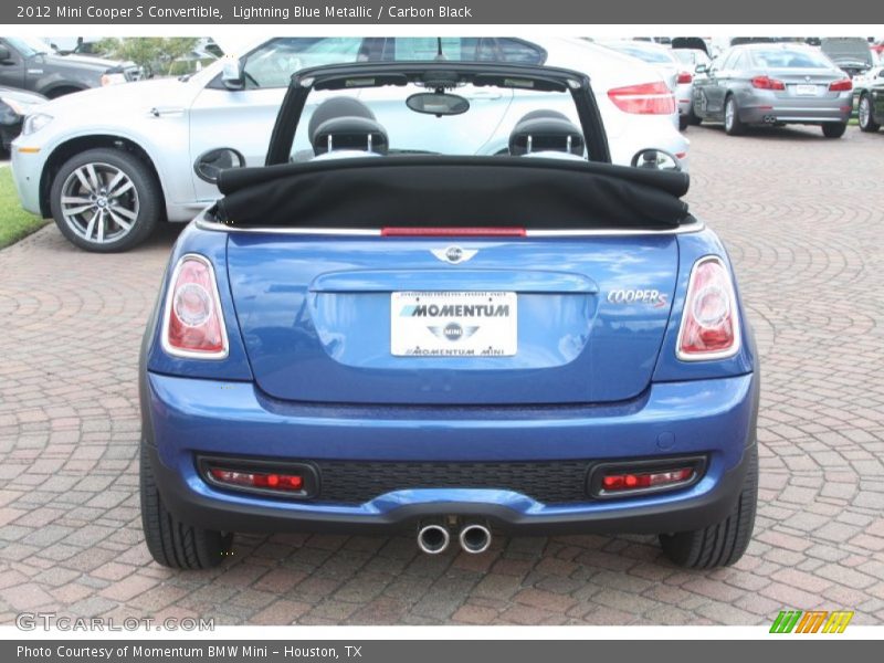 Lightning Blue Metallic / Carbon Black 2012 Mini Cooper S Convertible