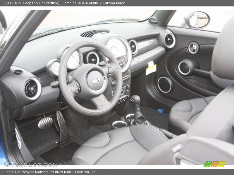 2012 Cooper S Convertible Carbon Black Interior