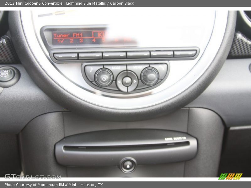 Lightning Blue Metallic / Carbon Black 2012 Mini Cooper S Convertible