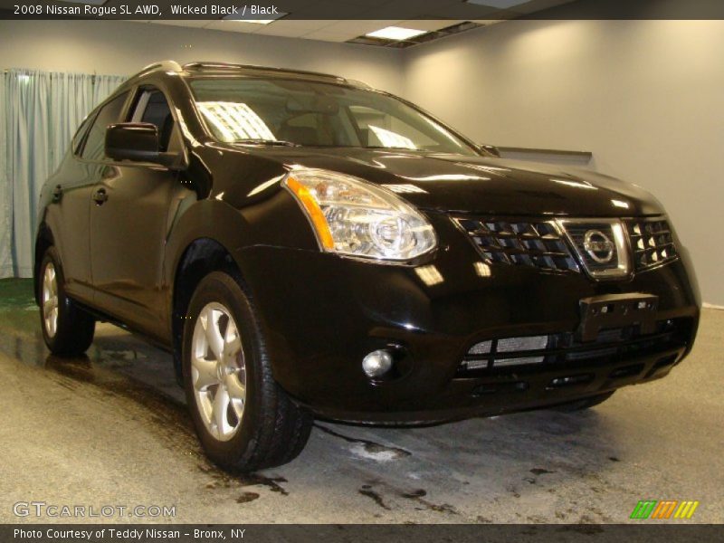 Wicked Black / Black 2008 Nissan Rogue SL AWD