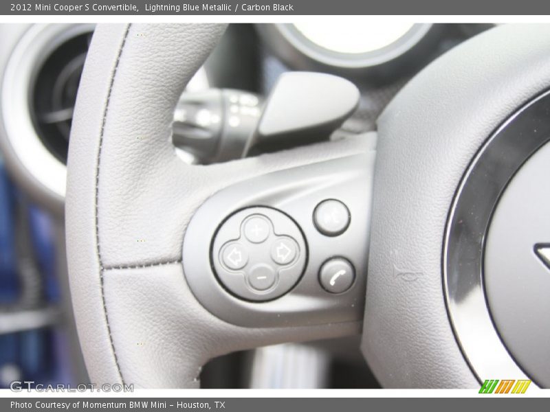Lightning Blue Metallic / Carbon Black 2012 Mini Cooper S Convertible