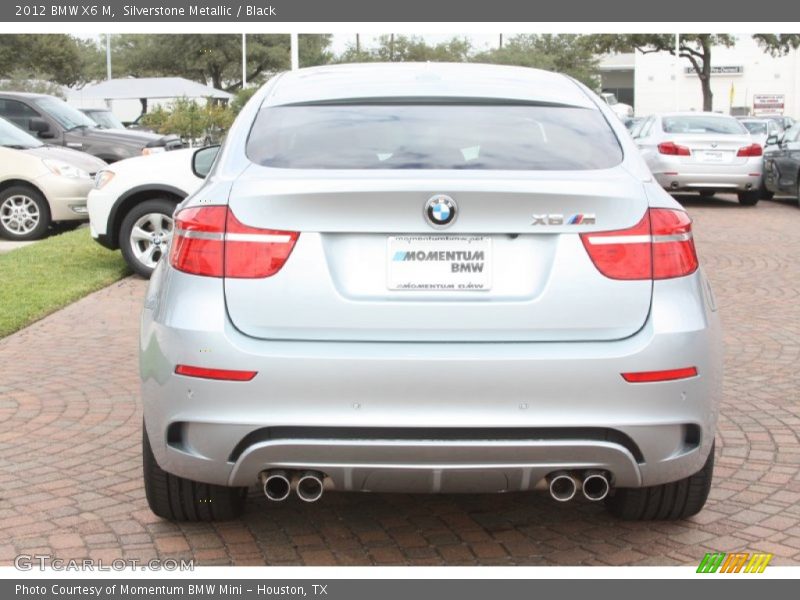 Silverstone Metallic / Black 2012 BMW X6 M