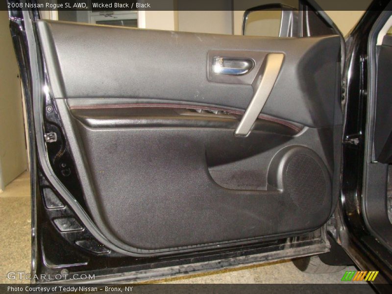 Wicked Black / Black 2008 Nissan Rogue SL AWD