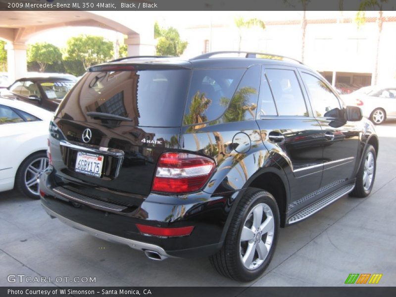 Black / Black 2009 Mercedes-Benz ML 350 4Matic