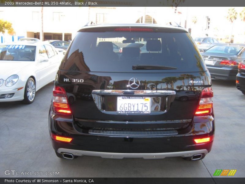 Black / Black 2009 Mercedes-Benz ML 350 4Matic