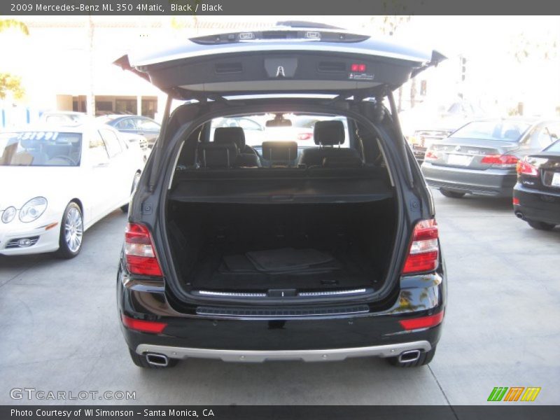 Black / Black 2009 Mercedes-Benz ML 350 4Matic