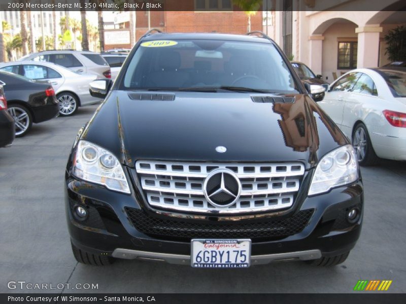Black / Black 2009 Mercedes-Benz ML 350 4Matic