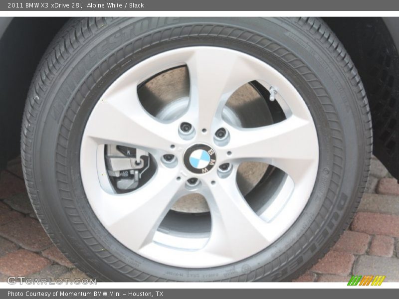 Alpine White / Black 2011 BMW X3 xDrive 28i
