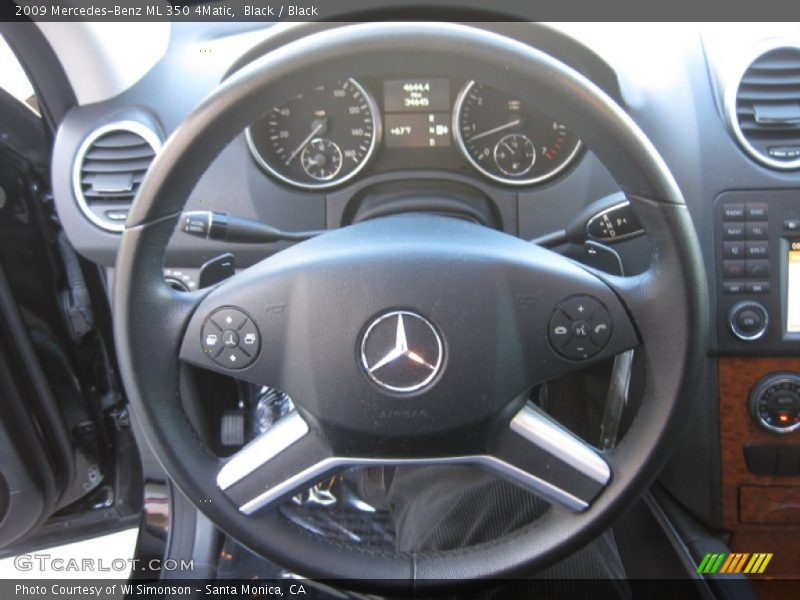 Black / Black 2009 Mercedes-Benz ML 350 4Matic