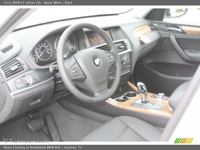 Alpine White / Black 2011 BMW X3 xDrive 28i