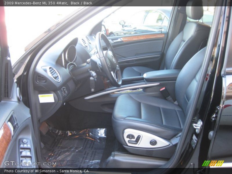 Black / Black 2009 Mercedes-Benz ML 350 4Matic