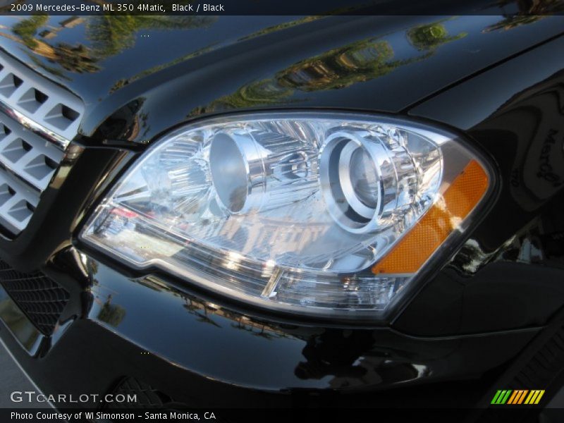 Black / Black 2009 Mercedes-Benz ML 350 4Matic