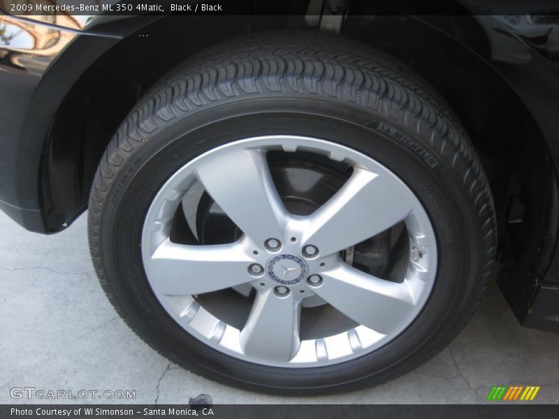 Black / Black 2009 Mercedes-Benz ML 350 4Matic