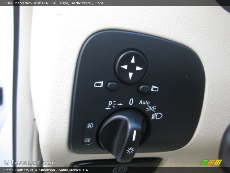 Arctic White / Stone 2008 Mercedes-Benz CLK 350 Coupe
