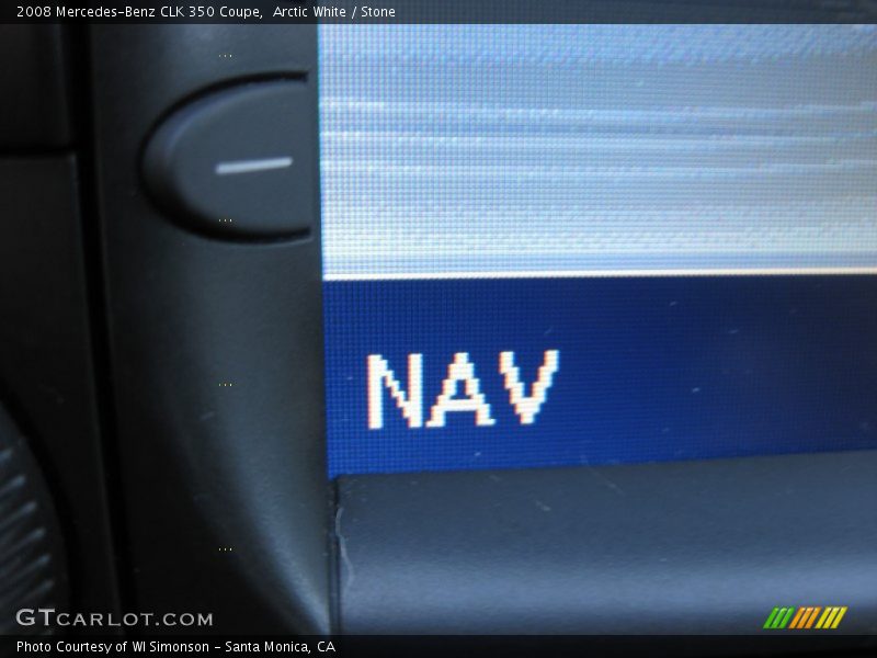 Arctic White / Stone 2008 Mercedes-Benz CLK 350 Coupe