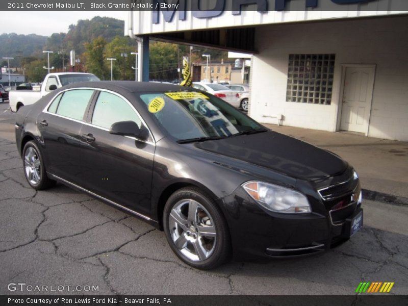 Black Granite Metallic / Ebony 2011 Chevrolet Malibu LT