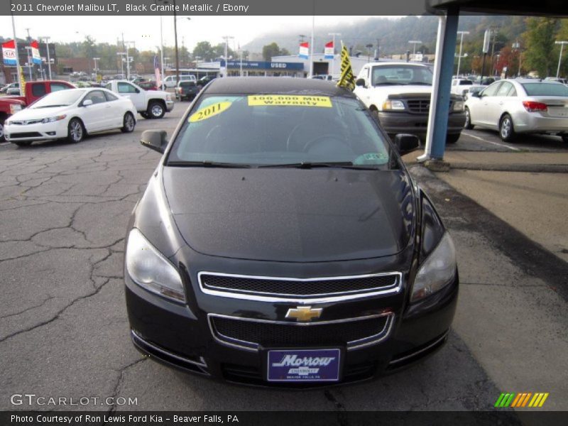 Black Granite Metallic / Ebony 2011 Chevrolet Malibu LT