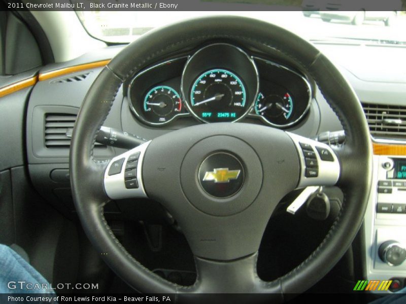Black Granite Metallic / Ebony 2011 Chevrolet Malibu LT