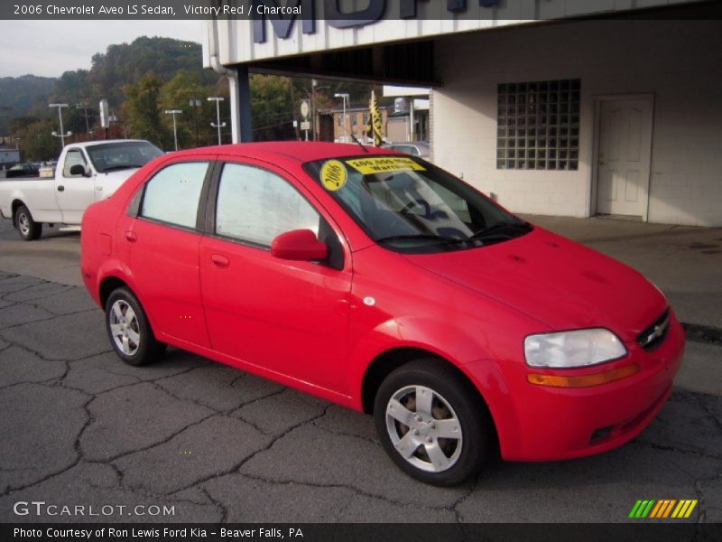 Victory Red / Charcoal 2006 Chevrolet Aveo LS Sedan