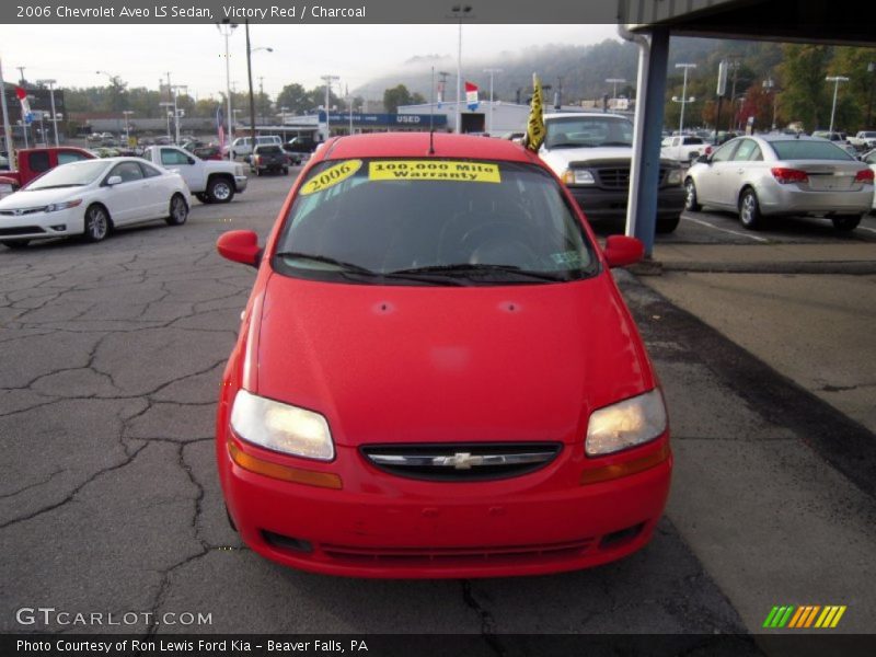 Victory Red / Charcoal 2006 Chevrolet Aveo LS Sedan