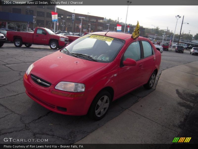 Victory Red / Charcoal 2006 Chevrolet Aveo LS Sedan