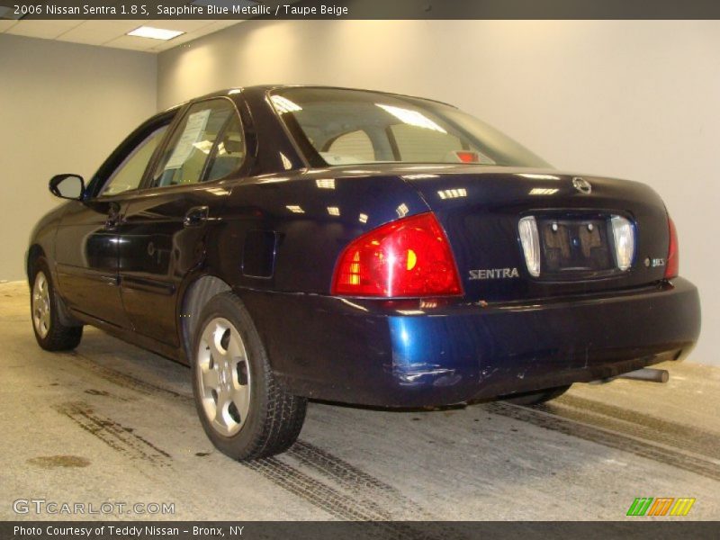 Sapphire Blue Metallic / Taupe Beige 2006 Nissan Sentra 1.8 S