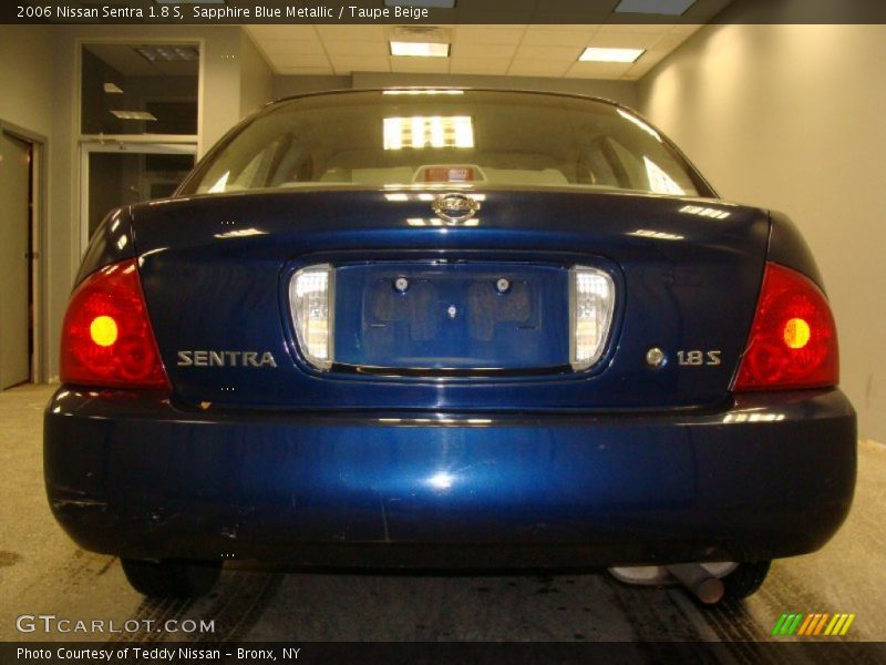 Sapphire Blue Metallic / Taupe Beige 2006 Nissan Sentra 1.8 S