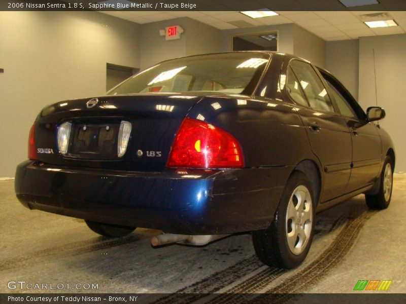 Sapphire Blue Metallic / Taupe Beige 2006 Nissan Sentra 1.8 S