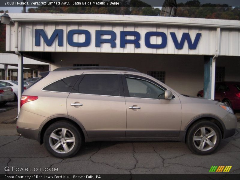 Satin Beige Metallic / Beige 2008 Hyundai Veracruz Limited AWD