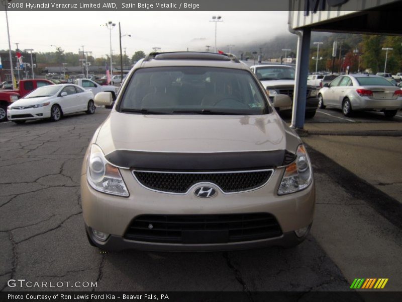 Satin Beige Metallic / Beige 2008 Hyundai Veracruz Limited AWD