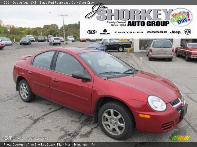Blaze Red Pearlcoat / Dark Slate Gray 2004 Dodge Neon SXT