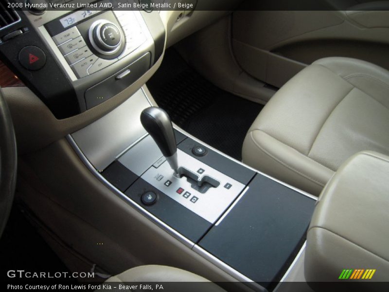 Satin Beige Metallic / Beige 2008 Hyundai Veracruz Limited AWD