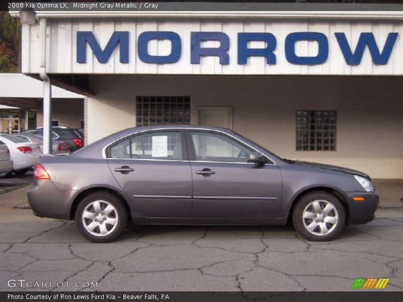Midnight Gray Metallic / Gray 2008 Kia Optima LX